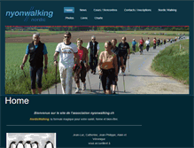 Tablet Screenshot of nyonwalking.ch